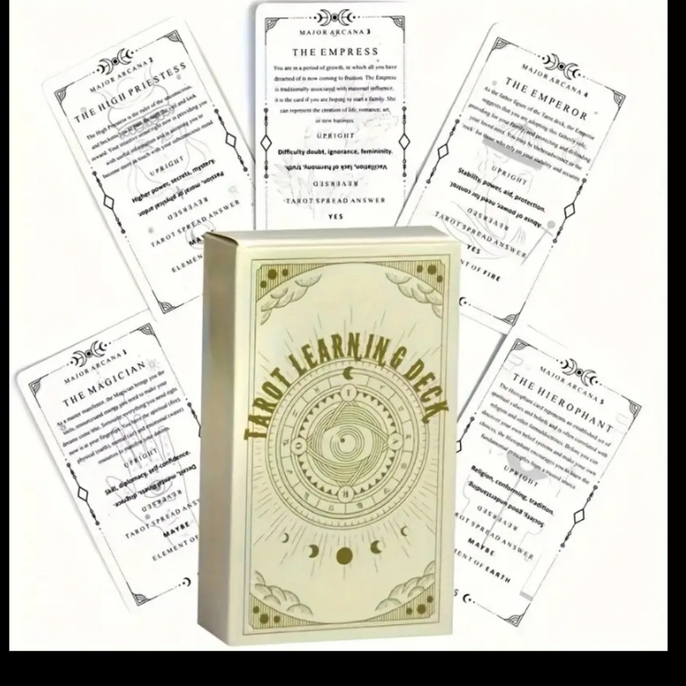 Tarot learning deck